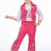 Girls' Pink Clothing Set with Jacket - Age 2 to 7 Years