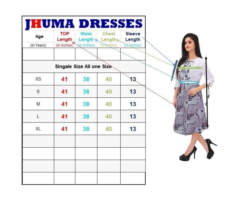 Women's Wrap Long Top - Black & White Printed Party Wear - Image 5