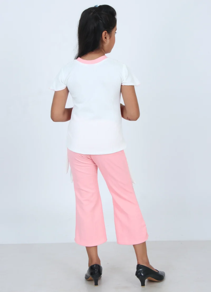 girls clothing sets for kids top plazoo set Pink color - Image 4