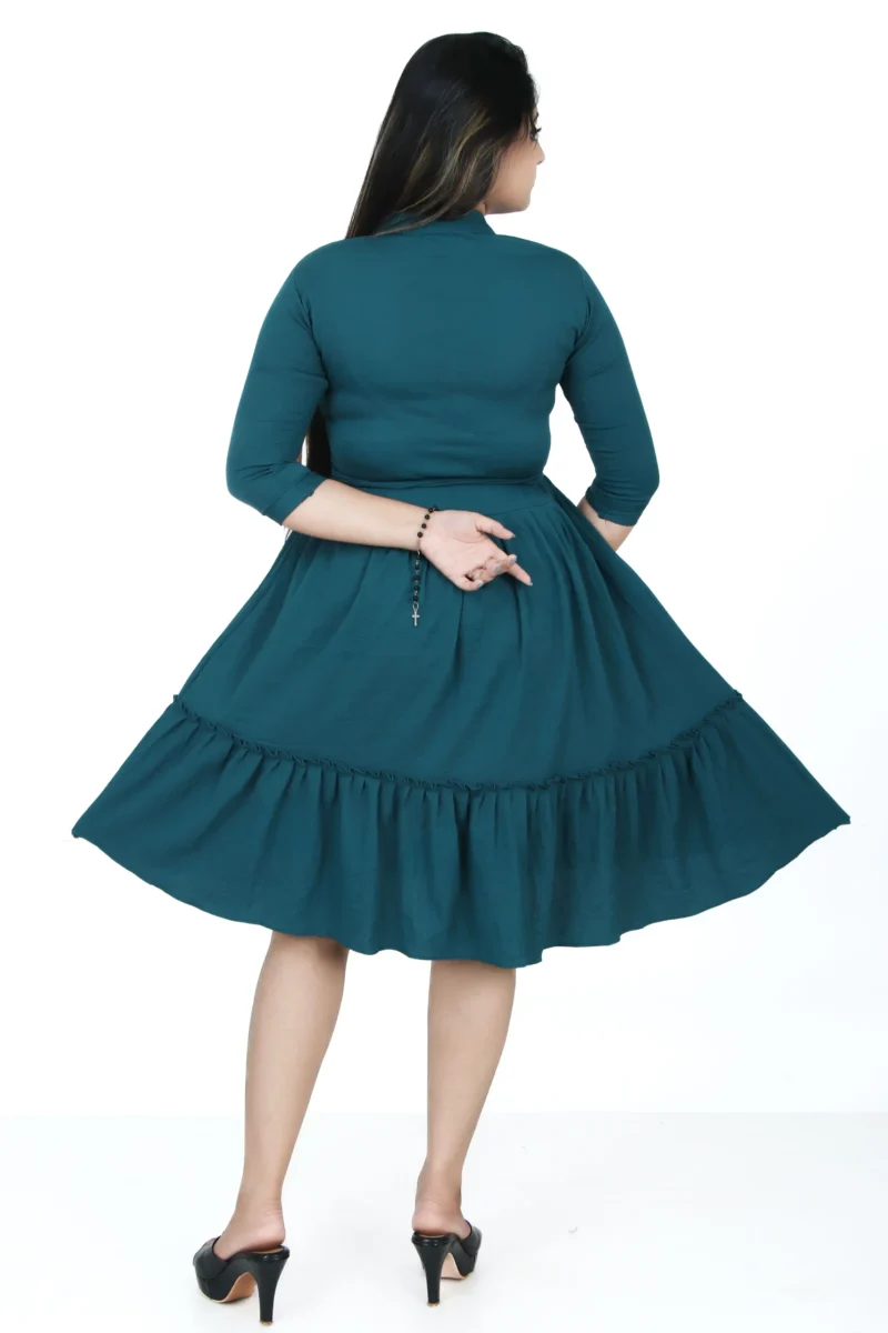 Women Long Tops | Green Color | westren wear dress - Image 2